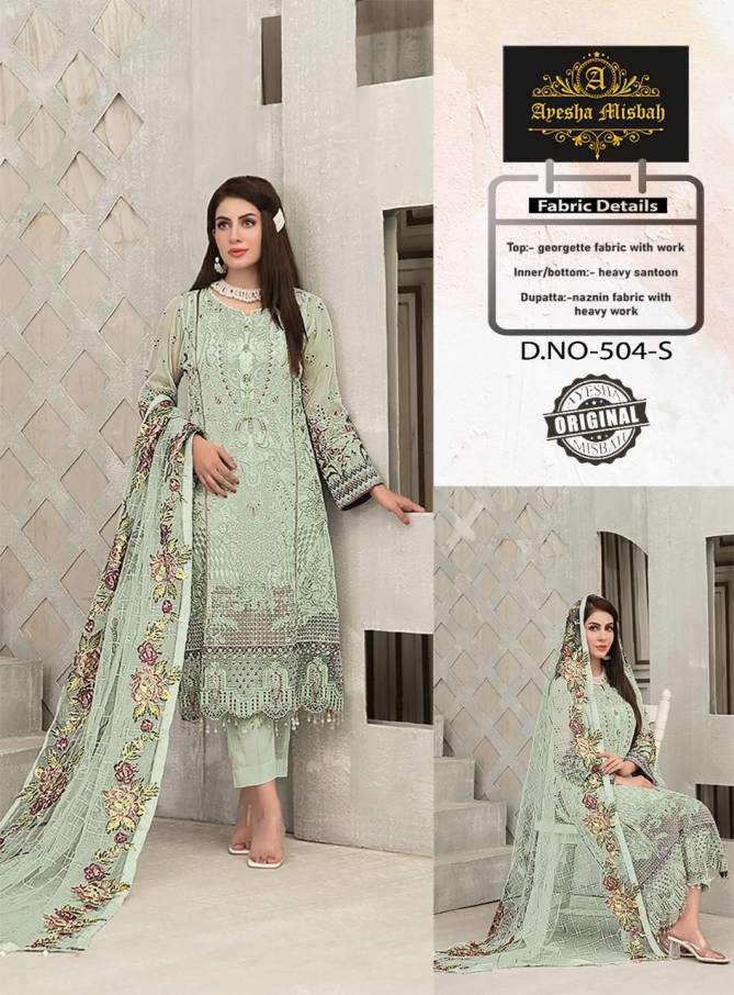 Ayesha Misbah 504 Heavy Festive Wear Wholesale Salwar Suits Collection